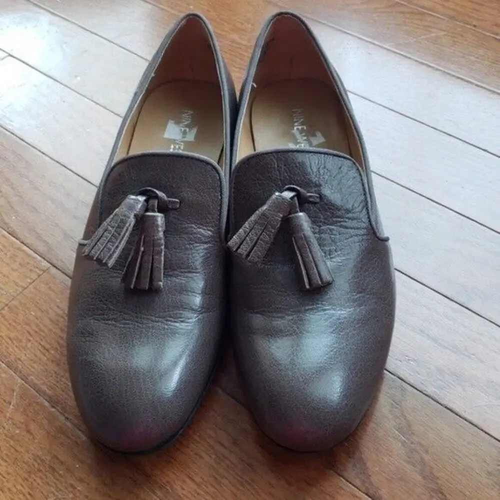 Nine West Women's Brown Tassel Loafers - Size 6.5